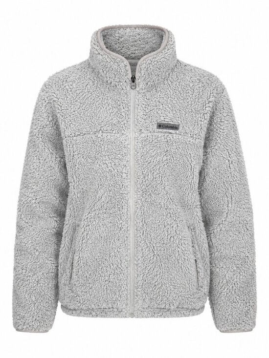 Columbia Jackets & Blazers - Columbia Gray High Pile Sherpa Fleece Full Zip Jacket Women’s S